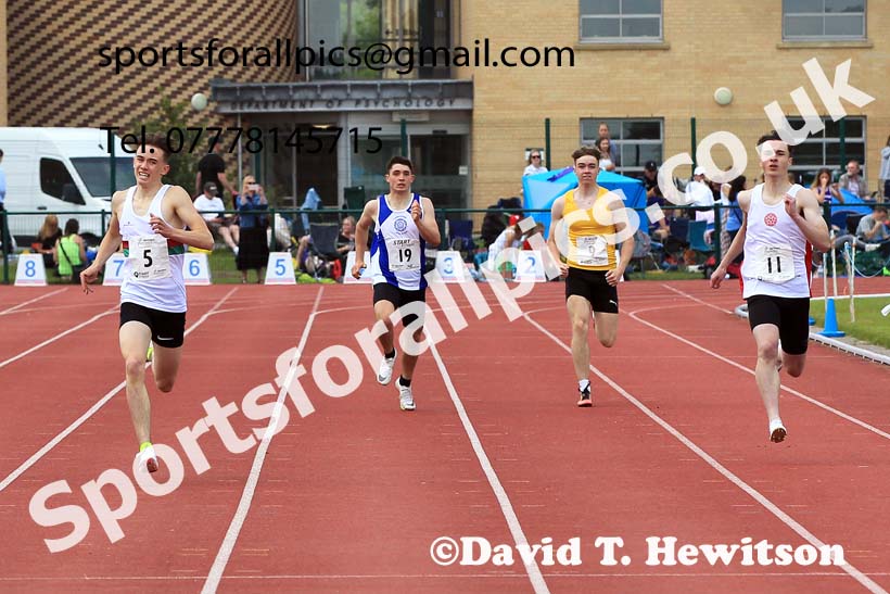 Mens Under-17s 400 metres, 2022 Northern Inter Counties U17s and U15s Track and Field, York, Thursday, June 2nd. Photo: David T. Hewitson/Sports for All Pics